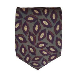 CHRISTIAN DIOR MONSIEUR Green Art Silk Tie USA 58"/3.6" EC